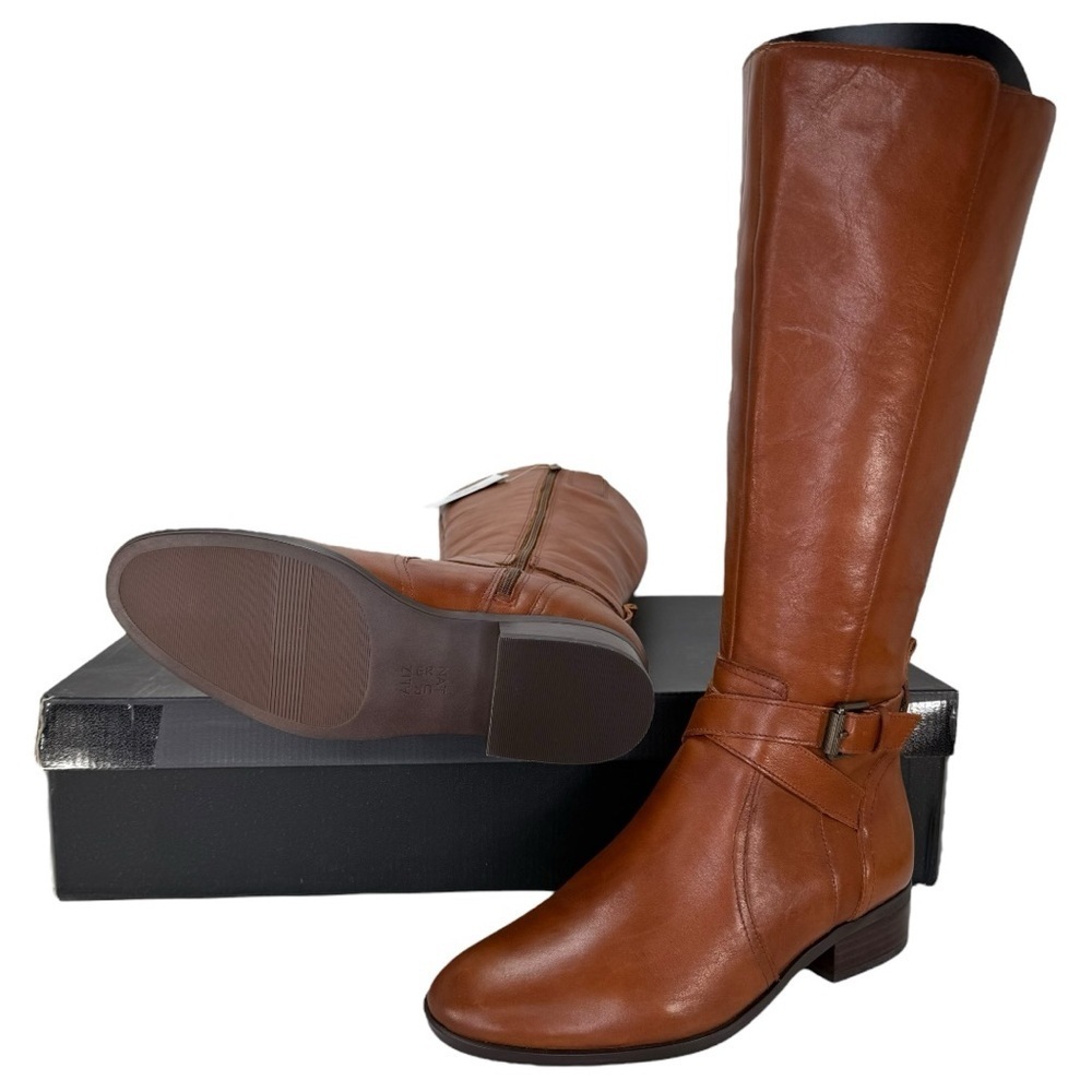 Naturalizer Rena Tan Leather Knee High Wide Calf Womens Boots Size 6M - Picture 12 of 13